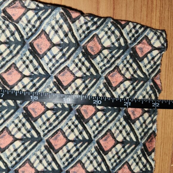 Free People Woven Knit Shoulder Diamond Patterned Slub Dolman Sleeve Top Sm - Picture 11 of 14